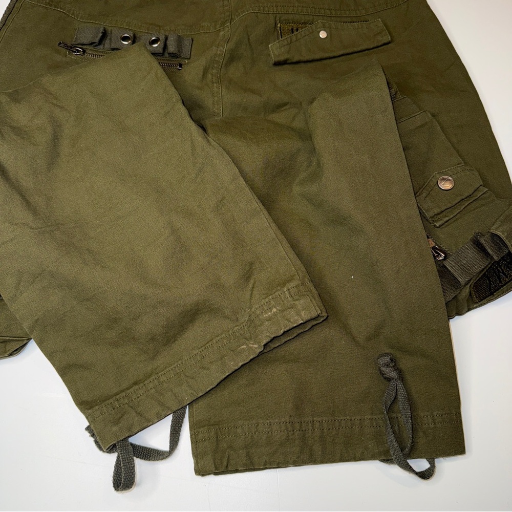 Olive Green Men's paintball Cargo Pants - Picture 10 of 12